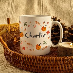 Personalised Pumpkin Halloween Mug Ceramic