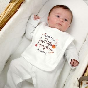 Personalised Baby's First Halloween Bib - Little Pumpkin