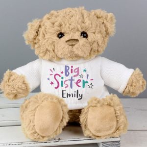 Personalised Big Sister Teddy Bear – Soft Toy Gift