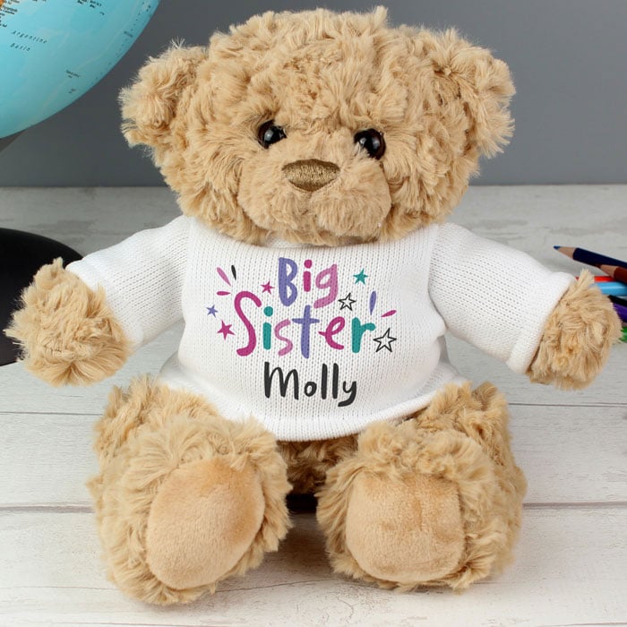 Personalised Big Sister Teddy Bear – Soft Toy Gift