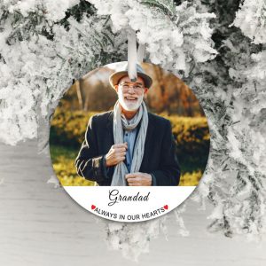 Always In Our Hearts Personalised Memorial Photo Decoration
