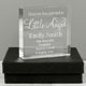 Personalised Little Angel Large Crystal Child Memorial Token