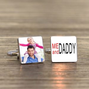 Me and Daddy Photo Upload Cufflinks