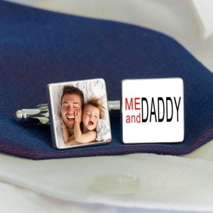 Me and Daddy Photo Upload Cufflinks