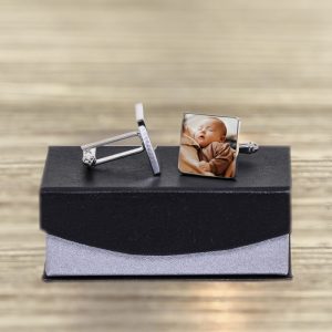 Proud New Daddy Photo Cufflinks