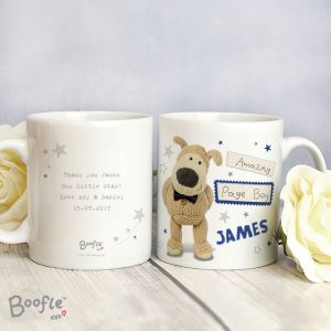Personalised Boofle Page Boy Ceramic Mug Thank You Gift