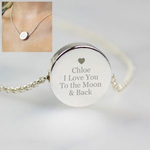 Personalised Any Message Disc Necklace