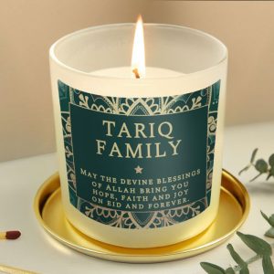 Personalised Eid Glass Jar Candle