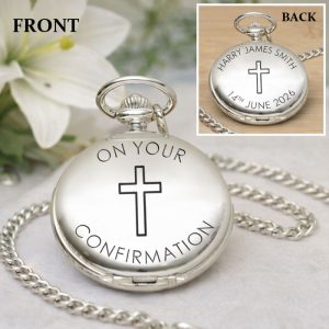 Personalised Engraved Boy's Confirmation Pocket Watch