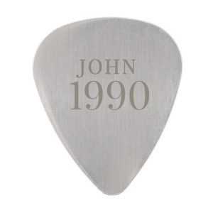 Personalised Stainless Steel Guitar Plectrum