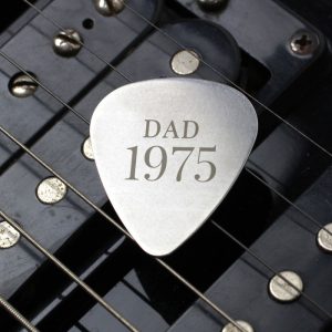 Personalised Stainless Steel Guitar Plectrum