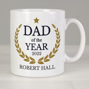 Personalised Dad of the Year Ceramic Mug