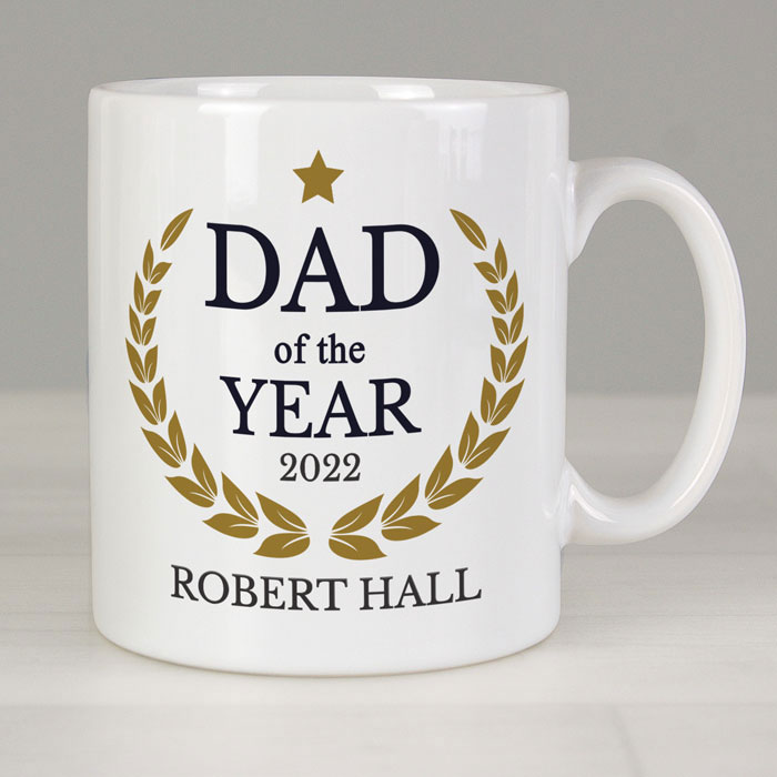Personalised Dad of the Year Ceramic Mug
