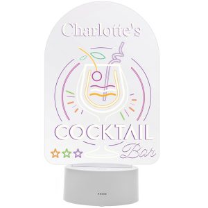 Personalised Novelty Cocktail LED Colour Changing Light