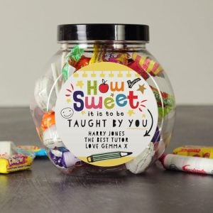Personalised How Sweet Plastic Tub Assorted Teacher Sweets