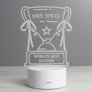 Personalised Trophy LED Colour Changing Light