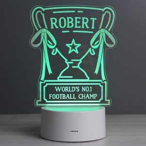 Personalised Trophy LED Colour Changing Light