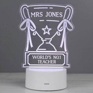Personalised Trophy LED Colour Changing Light