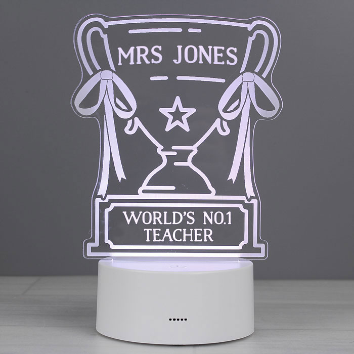 Personalised Trophy LED Colour Changing Light