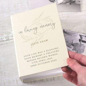 Personalised In Loving Memory Photo Album with Sleeves