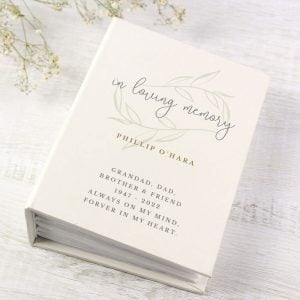 Personalised In Loving Memory Photo Album with Sleeves