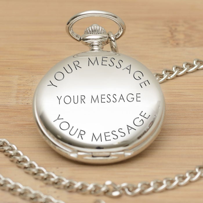 Personalised Engraved Pocket Watch Any Text