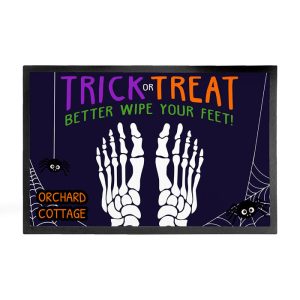 Personalised Halloween Trick or Treat Doormat