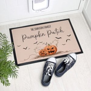 Personalised Halloween Pumpkin Patch Doormat