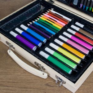 Kid's Personalised Diwali Rangoli Colouring Set Pink or Blue