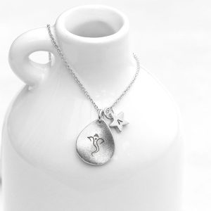 Silver Plated Personalised Diwali Petal Ganesh Necklace