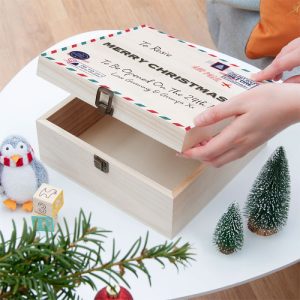 Personalised Nostalgic International Mail Christmas Eve Box
