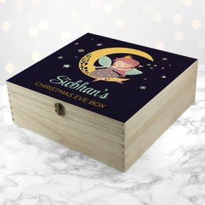 Girl's Personalised Wooden Fairy Christmas Eve Box