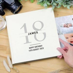 Personalised Birthday Square Photo Album Any Age