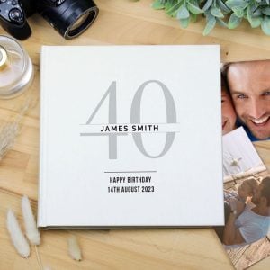 Personalised Birthday Square Photo Album Any Age
