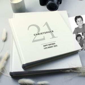 Personalised Birthday Square Photo Album Any Age