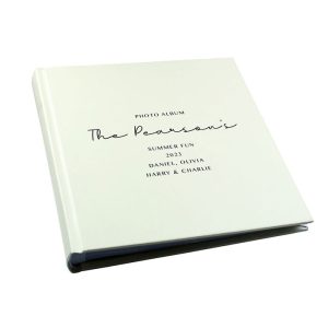 Personalised Free Text Square Cream Photo Album 30 Page