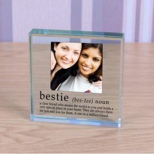 Photo Upload Bestie Glass Token Best Friend Gift