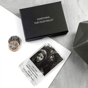 Mum's Engraved Photo Upload Wallet Metal Keepsake Card