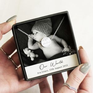 Personalised Photo Upload Necklace and Box Mother's Day