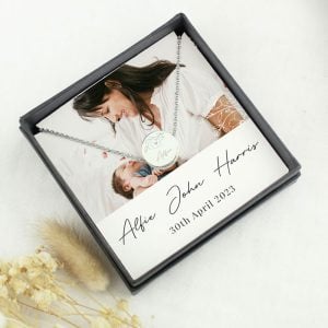 Personalised Photo Upload Necklace and Box Mother's Day