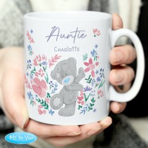 Personalised Me To You Floral Mug Grandmother Mum Sister