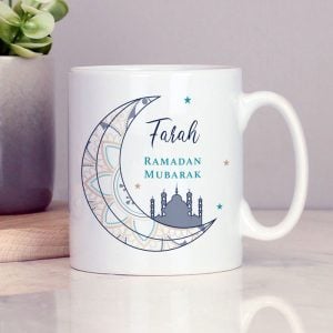 Personalised Eid and Ramadan White Ceramic Mug Men or Women