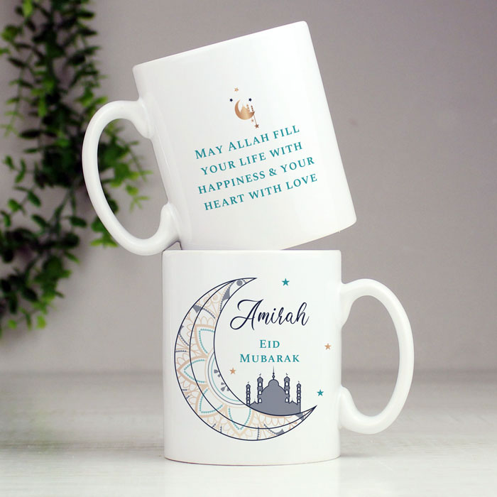 Personalised Eid and Ramadan White Ceramic Mug Men or Women