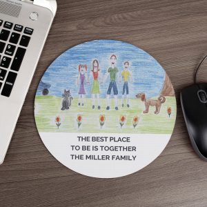 Personalised Children's Drawing Photo Upload Mouse Mat