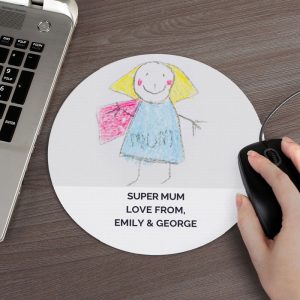 Personalised Children's Drawing Photo Upload Mouse Mat