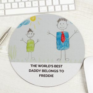 Personalised Children's Drawing Photo Upload Mouse Mat