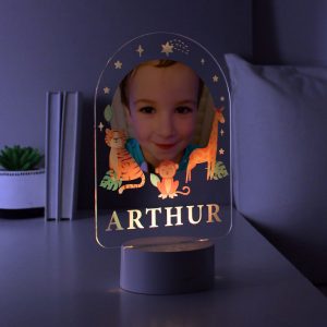 Personalised Animal Photo Upload LED Colour Changing Light