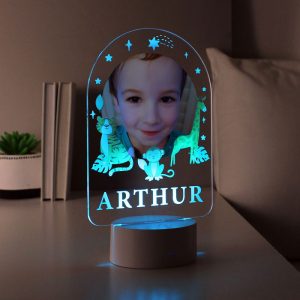 Personalised Animal Photo Upload LED Colour Changing Light