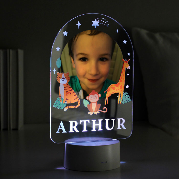 Personalised Animal Photo Upload LED Colour Changing Light