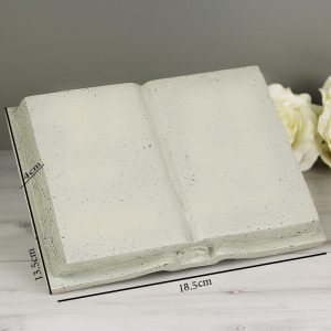 Personalised Forget Me Not Memorial Resin Book Ornament